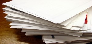 Large pile of papers