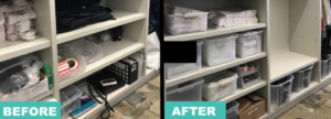 Before and After office organizing