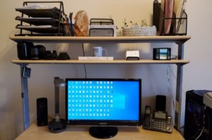 desk virtual home office organizing