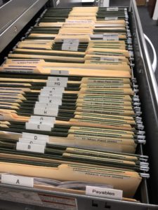 organizing office filing system
