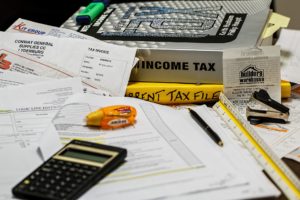 Cluttered desk taxes
