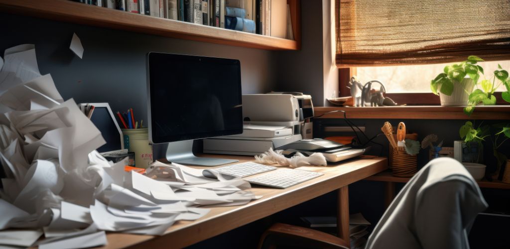 Photo inspiration: Home Office Organization Ideas For Remote Workers Reference: Budget Friendly Home Office Organization Tips